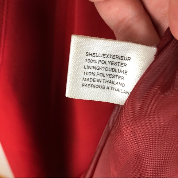 Talbots Petites Long Red Peacoat Formal Dress Jacket - Picture 9 of 14